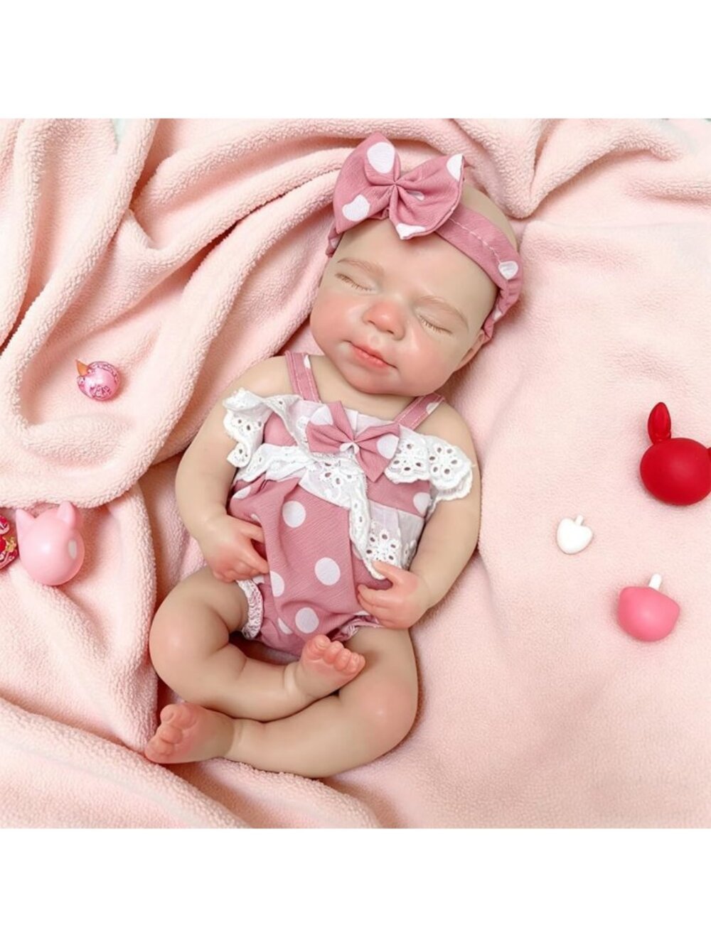 13-Inch Full Body Silicone Reborn Baby Doll Girl - Realistic & Adorable Toy